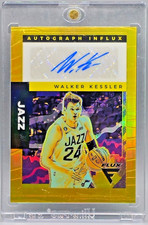Walker Kessler 2022-23 Panini Flux Autograph Influx Gold Prizm Auto RC SSP /10