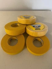 Yellow Hockey Tape - Howies Yellow Cloth Hockey Tape - 5 Rolls -1"x25 yards