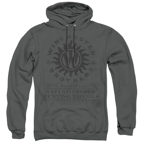 Supernatural Hoodie Winchester Brothers Charcoal Hoody - 第 1/1 張圖片