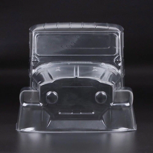 313 mm klare Raupenkarosserie mit Aufklebern 1/10 Offroad Toyota FJ40 SCX10 II TRX4 zum Selbermachen - Bild 3 von 11