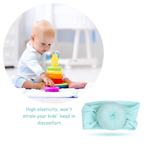 2 Pcs Bandeau Turban Pour Bébé, Bandeau En Nylon Pour Bébé Fille