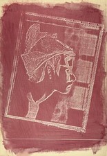 FREMEZ original 1990 unique pop art cyanotype signed Jose Gomez Fresquet Cuban