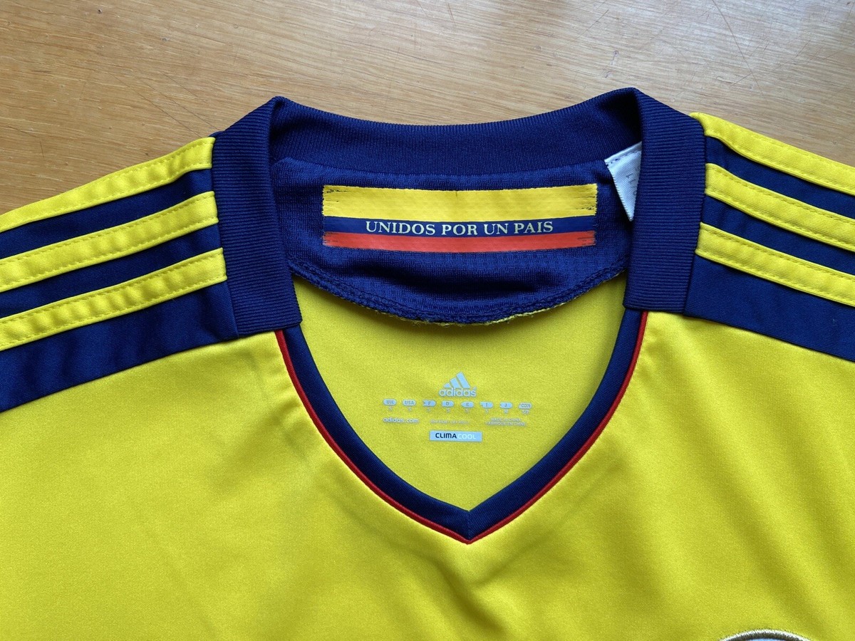 COLOMBIA 2012 2013 HOME FOOTBAL SHIRT SOCCER JERSEY ADIDAS V09665