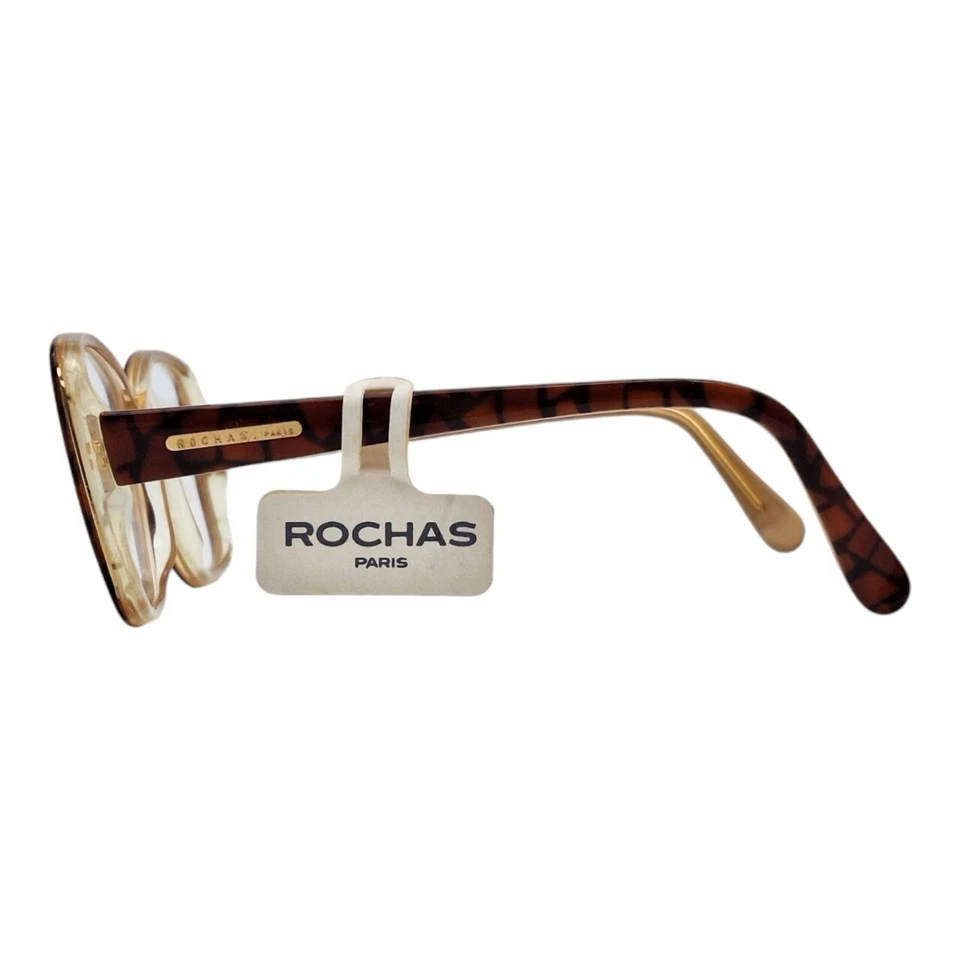 Vintage 80s Rochas Rectangular Handmade Eyeglasses 4630 TAL France - Image 3 of 4