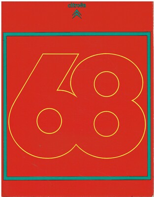 CITROEN DYANE AMI 6 ID19 DS19 DS21 (INCL PALLAS & SAFARI) 1968 UK SALES BROCHURE