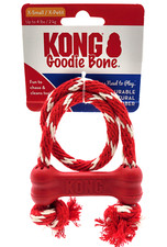 KONG Goodie Bone with Rope XS Teeth Cleaning Dog Tug  Chew Toy Made in USA