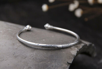 B25 Bracelet Armlet Butterfly Caterpillar Fine Silver 990 | eBay