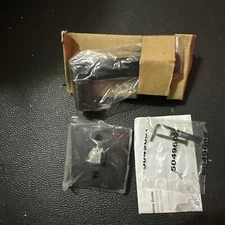 KWIKSET Single Dummy Door Lever Handle HALIFAX Square Iron Black #91570-029 NIB!