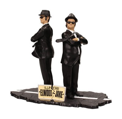 SD Toys Movie Icons The Blues Brothers Jake & Elwood Figure Set, 7''