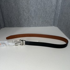 Boys Wonder Nation Medium Belt 30 Black Cognac Reversible