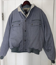 Vtg Christian Dior Men's Bomber Jacket Monsieur Sport Gray 44 Layered Zip Snap