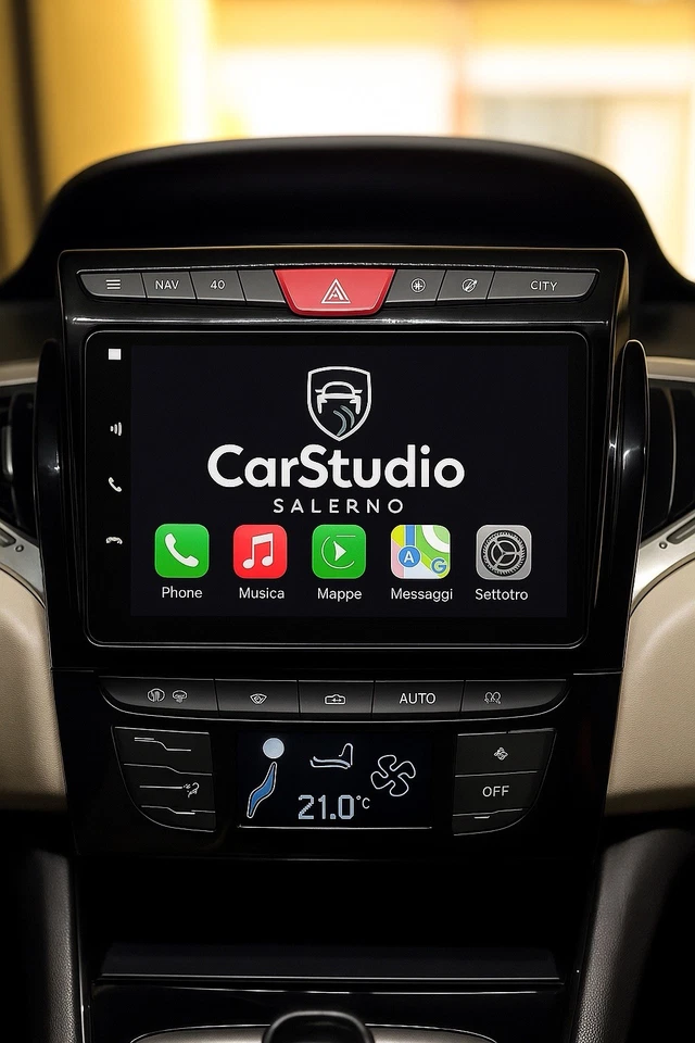 Autoradio Lancia Ypsilon 2012-2020 2G+32GB CarPlay Android Auto Wireless navi - Immagine 2 di 4