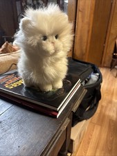 Dakin 1983 Vintage Kitty Cat Soft Classics Furry White Plush Stuffed Animal Toy