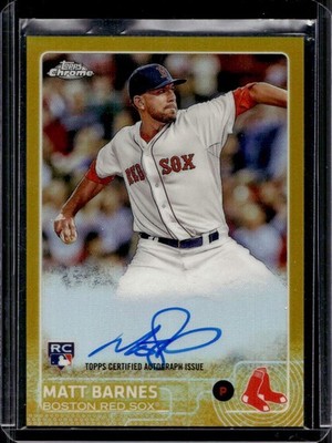 Matt Barnes 2015 Topps Chrome #AR-MB Rookie Auto Gold /50