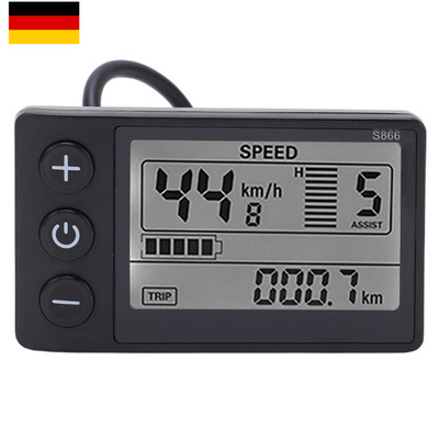 S866 LCD Display Panel Meter 24V 36V 48V Control Panel for E-Bike Electric Bike