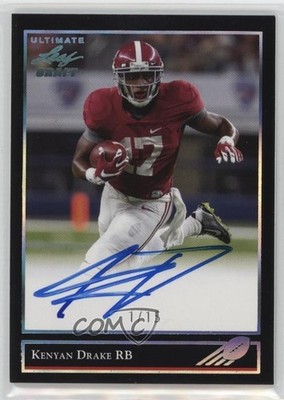 2016 Leaf Ultimate Draft Spectrum Silver 1/15 Kenyan Drake #BG-KD2 Auto RC 1hm6