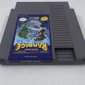 Rampage Nintendo Entertainment System 1988 NES Cart Cleaned Tested Works Great