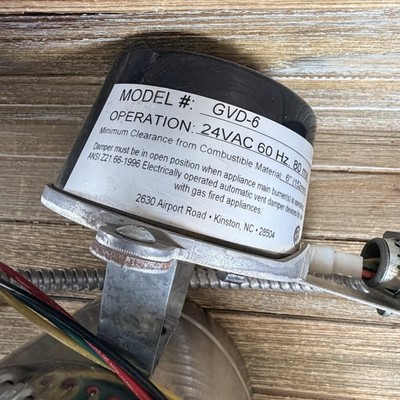 Field Controls GVD-6 Automatic Vent Damper W/ Harness - 24 Vac 60 Hz