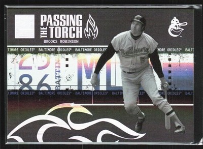 Brooks Robinson/Scott Rolen 2005 Donruss Elite Passing the Torch Black /25