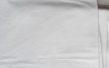 COUPON de TISSU neuf d'AMEUBLEMENT en coton lin blanc MONDIAL TISSUS