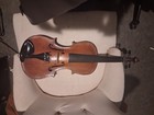 German Made Antique Violin/Fiddle with Alligator Skin Case, And Bow .1800s/1900s — photo 4
