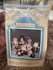 VTG New All Cooped Up Curly Crepe Wool Hair Blond Craft Doll Art Toy Cosplay