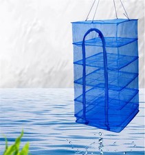 3 Layer Foldable Drying Net Hanging Mesh Rack for Fish Vegetables Herbs Plants