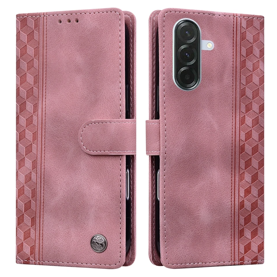 Case For Samsung S6 S7 Edge S8 S9 S10 + S10E Magnetic Flip Wallet Leather Cover - Image 2 of 4