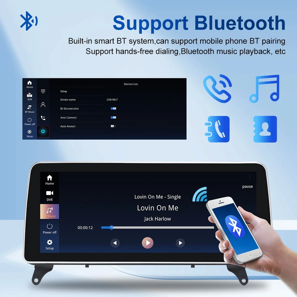 12.3" Linux Autoradio Apple CarPlay Android Auto USB Für BMW X5 E70 X6 E71 CCC - Bild 4 von 4