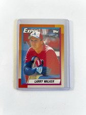 MLB 1990 Topps LARRY WALKER #757 Rookie Card RC Montreal Expos HOF VTG MLB ⚾️. rookie card picture