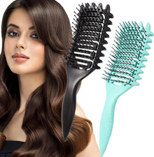 2 Spazzole per Capelli Ricci, Spazzola Districante per Capelli Ricci Bagnati, Sp