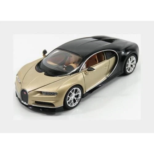 1:24 WELLY Bugatti Chiron Le Patron 2016 Gold Met Black WE24077GD - Immagine 2 di 2