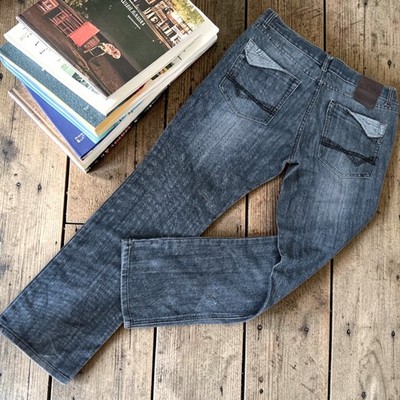 Vintage ROK Denim Jeans Straight Leg Y2K Age Faded Sz 36x32