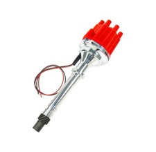 Red Pertronix Billet Distributor D100801 Flame-thrower Mechanical Chevy Sbc Bbc