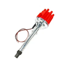 Red Pertronix Billet Distributor D100801 Flame-Thrower Mechanical Chevy SBC BBC