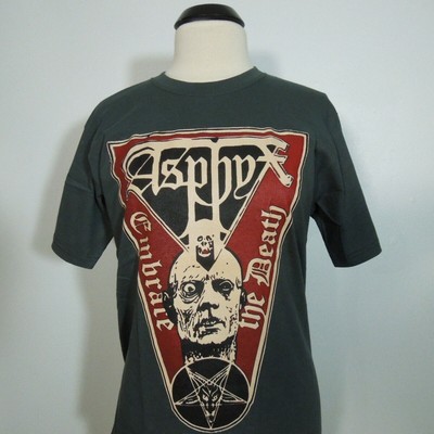 ASPHYX Embrace the Death 2XL T-Shirt GRAY Band Logo