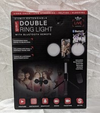 Double Ring Selfie Light Cellphone Attachment NIB
