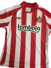 Rara Maglia Home Sunderland 2011 2012 Taglia Large Rossa e Bianca Umbro