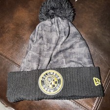 New Era Black Yellow Columbus Crew Cuffed Knit Hat NE Slate NWT MLS
