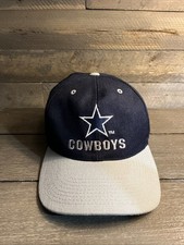 Vintage 90  s Dallas Cowboys Snapback Cap Hat NFL Navy Gray Embroidered