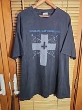 Vintage Y2K Mindless Self Indulgence Rare Band Tee T Shirt Jesus Cross 2XL XXL