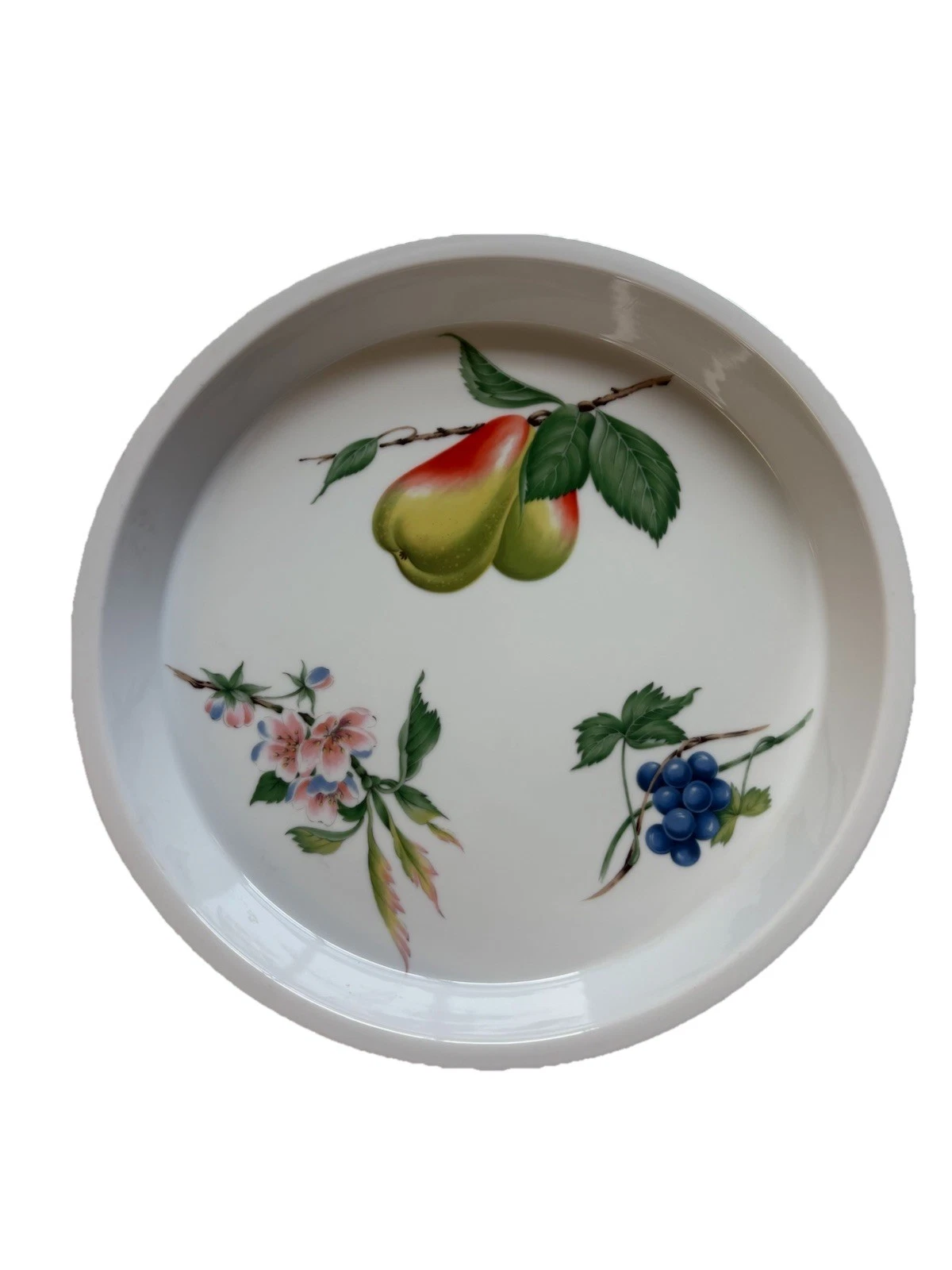 Vintage Savior Cover Ultra Ceramic Bake & Serve Pie Dish Harvest Delight YA048