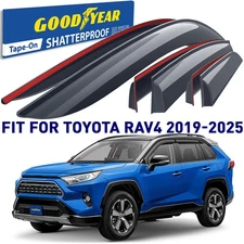 Rain Guards Vent Visors Shade for 2019-2025 Toyota RAV4 SHATTERPROOF