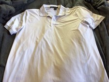 Ralph Lauren RLX Polo Shirt Mens Large White Performance Golf Shirt