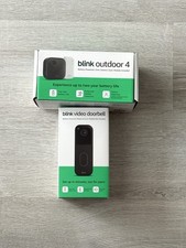 NEW Blink Outdoor 4 Wireless Smart Security System Video Doorbell Camera  Sync