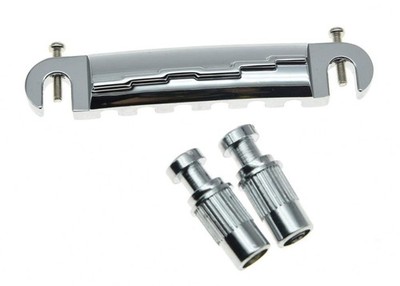 Electric Guitar Wrap Around Bridge Tailpiece for Les Paul LP Junior Chrome