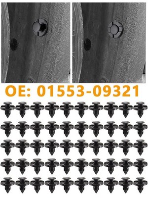 50x Befestigung Clips Spreizniete Bodenverkleidung Klip 8mm für Mitsubishi