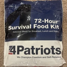 4 Patriots 72-hour survival food kit Breakfast Lunch and dinner kit 25 year life