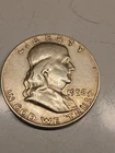 1958-D Ben Franklin Half Dollar, 90% Silver Coin