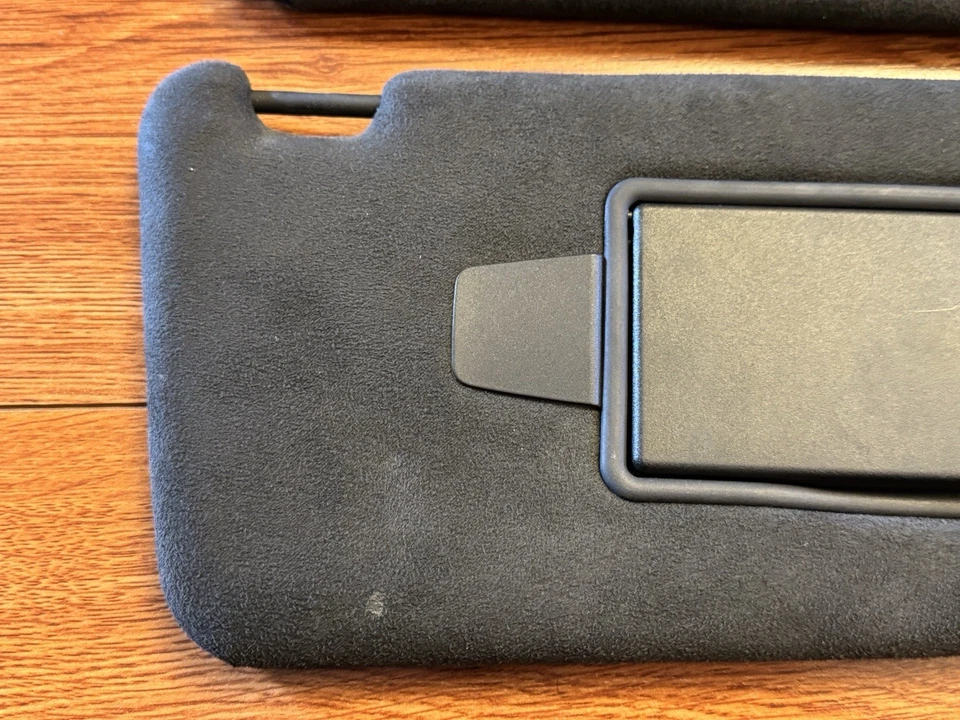 Par de parasol de gamuza negra iluminado OEM 2009-2015 Jaguar XF L+R Foto 4 de 4